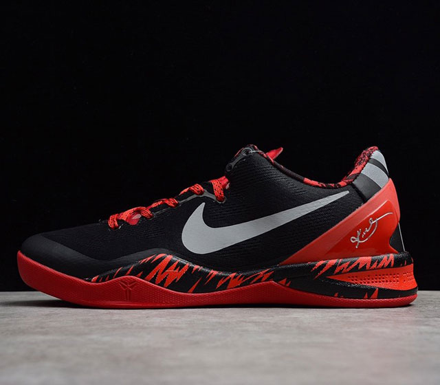 科比8代 黑红 反光钩 Nike Kobe 8 System LR 复刻实战运动低帮文化篮球鞋 结合速度 精读 洞察力以及专注力的概念 Nike Basket
