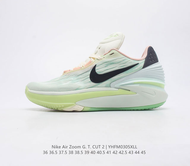 耐克 Nike Air Zoom GT Cut 2 二代缓震实战篮球鞋鞋身整体延续了初代GT Cut的流线造型 鞋面以特殊的半透明网状材质设计 整体颜值一如既 - 点击图像关闭