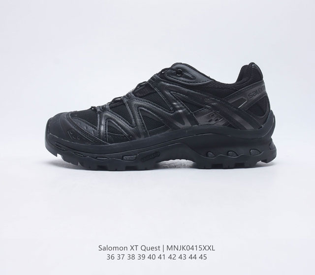 公司级Salomon XT-Quest ADV Beige 萨洛蒙 探索者系列户外越野跑鞋 #鞋面采用SENSIFIT贴合技术 全方位贴合包裹脚型 鞋跟部鞋底