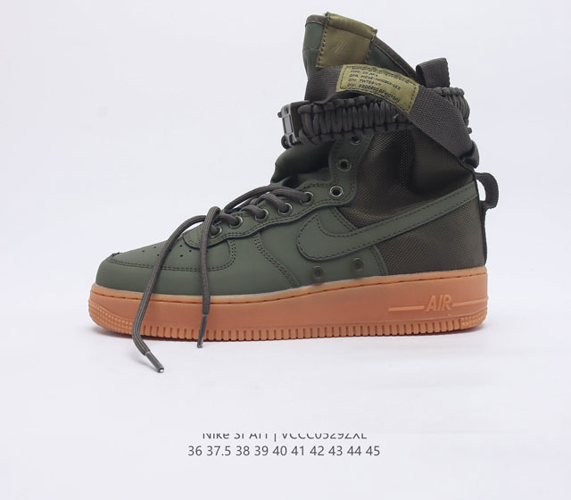 耐克 Nike Air ForceAF1 SF Special Forces 机能空军一号经典款运动鞋时尚复古高帮靴潮流战靴男女款高帮板鞋 尺码 36 37.