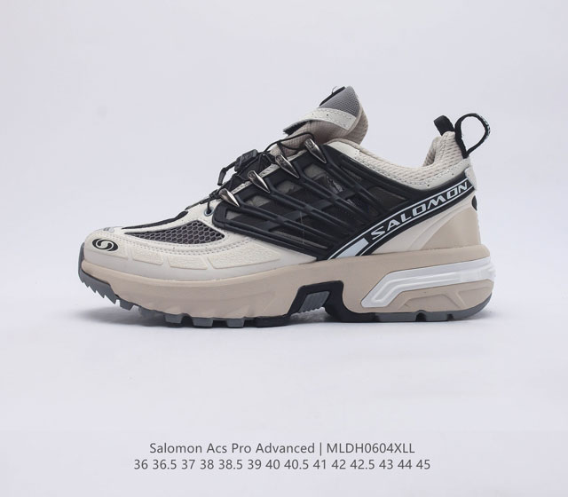 公司级法国户外品牌-萨洛蒙 Salomon ACS Pro Advanced 先行系列低帮 城市越野机能透气休闲运动鞋 东莞原厂版 真标半码制 采用原厂高性能