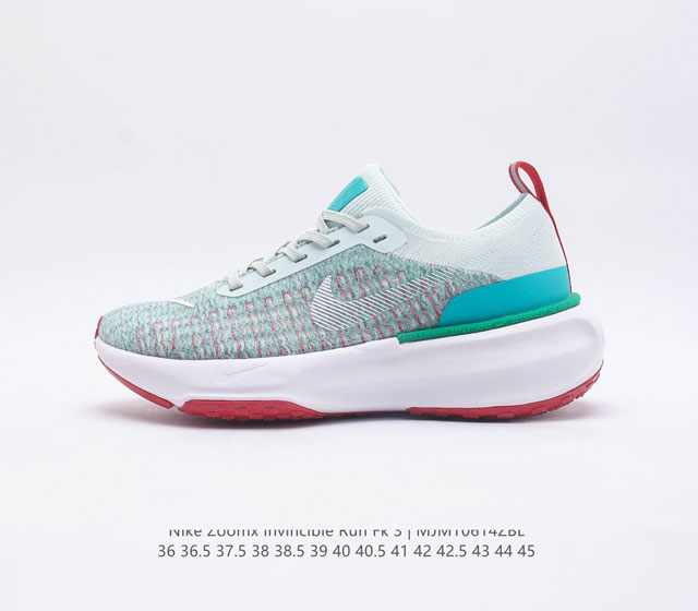 耐克 Nike Zoom X Invincible Run Fk 3 马拉松机能风格运动鞋 #鞋款搭载柔软泡绵 在运动中为你塑就缓震脚感 设计灵感源自日常跑步