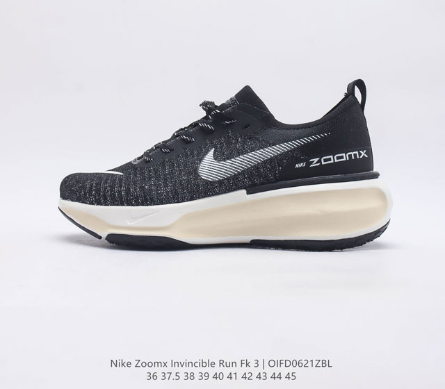 Nike Zoom X Invincible Run Fk 3 马拉松机能风格运动鞋 实拍首发 #鞋款搭载柔软泡绵 在运动中为你塑就缓震脚感 设计