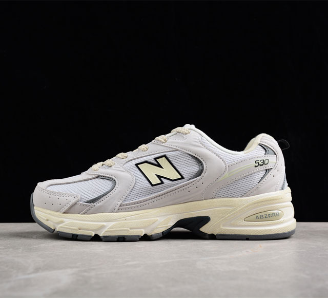 公司级 New Balance Nb530系列 皮质做旧 复古休闲慢跑鞋 Mr530Dg 尺码 36 37 37.5 38 38.5 39.5 40 40