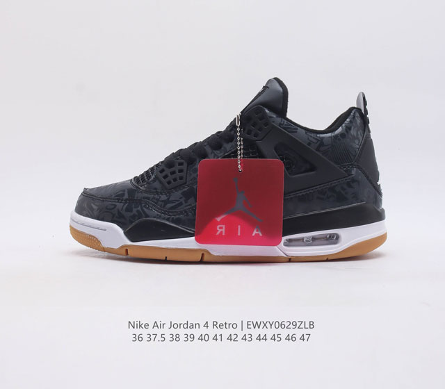 耐克 Nike Air Jordan 4 Retrowhat The迈克尔 乔丹aj4代中帮复古休闲运动文化篮球鞋 货号 Ci1184-001 尺码 3