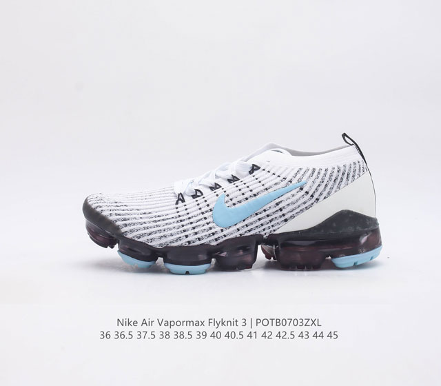 公司级 耐克 Nike Air Vapormax Flyknit 3 男女子气垫跑步鞋 3代 轻盈透气飞线大气垫运动鞋 Nike Air Vapormax