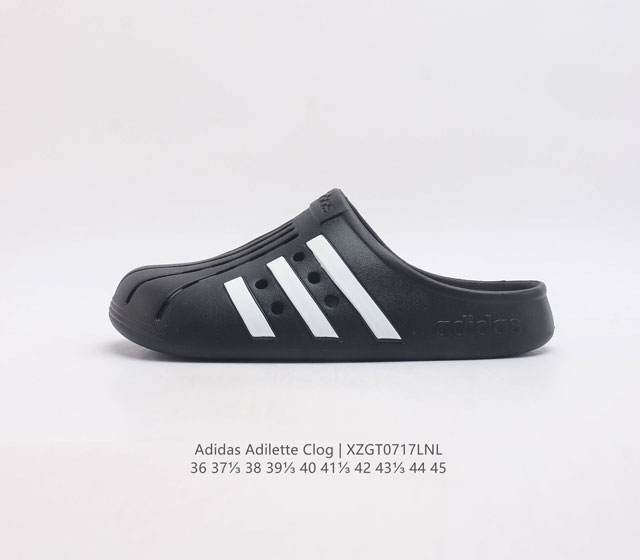Adidas Classic Clog 休闲沙滩洞洞鞋拖鞋凉鞋泡芙鞋 尺码 36 37 38 39 40 41 42 43 44 45 编码 Xzgt0