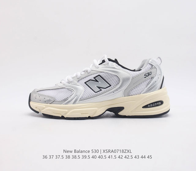 新百伦 Nb530 New Balance 530 复跑古鞋nb530这鞋双确实是nb家经复典古款式之一 以全科新技诠释 成打功造530鞋款 鞋面保在持530基 - 点击图像关闭