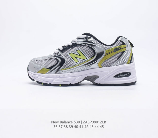 新百伦 NB530运动鞋 New Balance 530 复跑古鞋 NB530这鞋双确实是NB家经复典古款式之一，以全科新技诠释，成打功造530鞋款。鞋面保在持