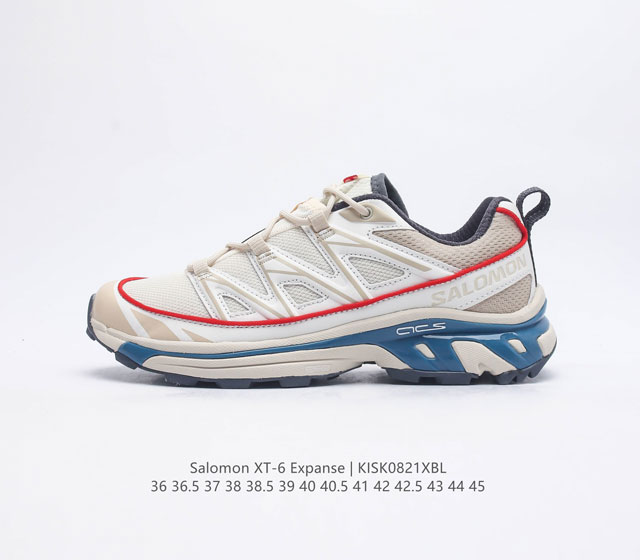 公司级 Salomon XA PRO XT-6 EXPANSE 萨洛蒙户外越野跑鞋 鞋面采用SENSIFIT贴合技术 全方位贴合包裹脚型 鞋跟部鞋底牵引设计