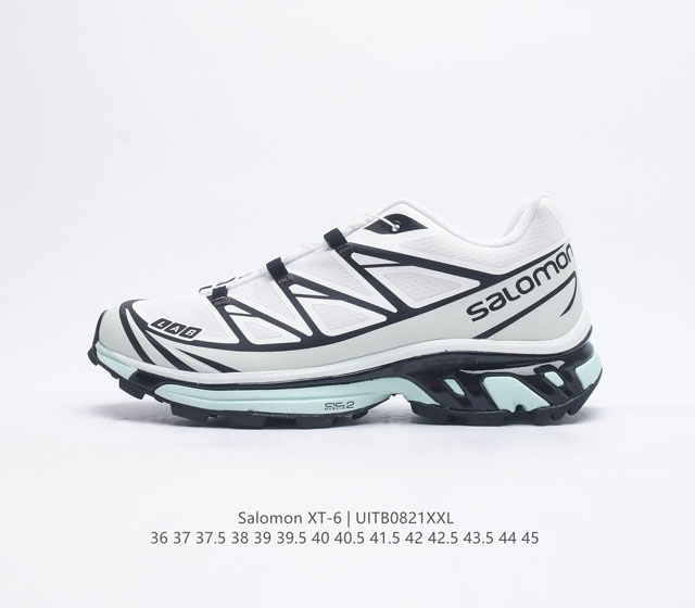 公司级 Salomon XA PRO XT-6 EXPANSE 萨洛蒙户外越野跑鞋 鞋面采用SENSIFIT贴合技术 全方位贴合包裹脚型 鞋跟部鞋底牵引设计
