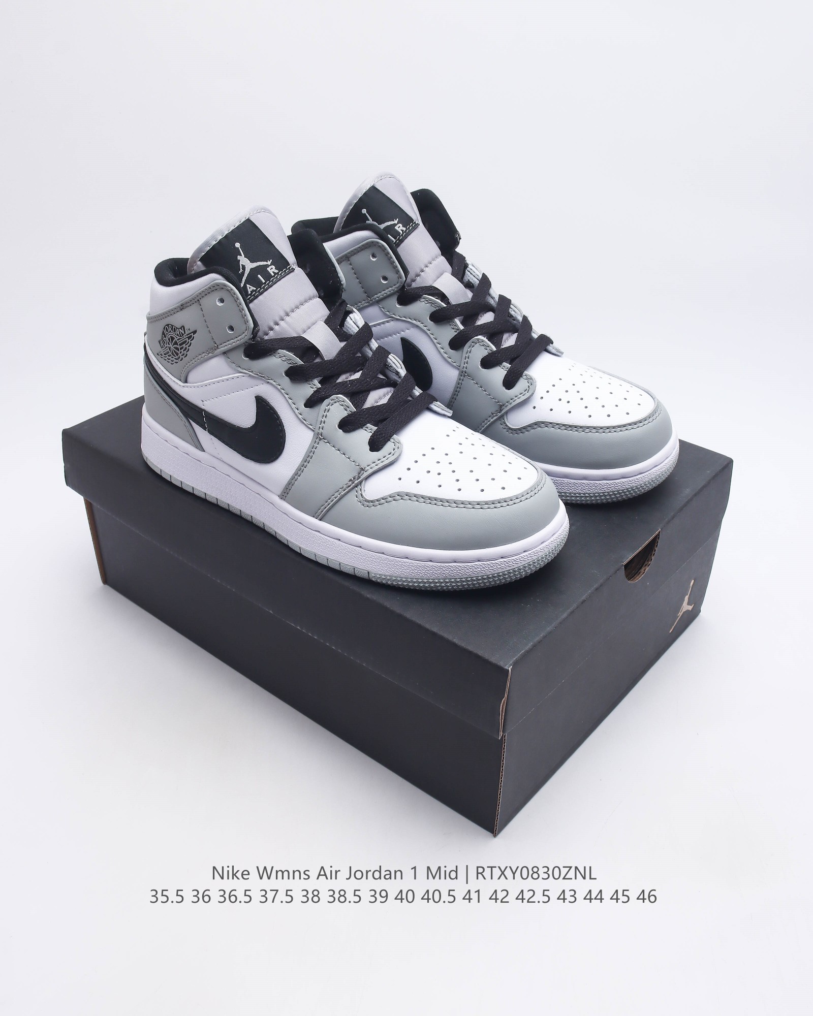 公司级 头层皮 耐克 Nike Air Jordan 1 Mid 男女子篮球鞋时尚轻盈板鞋aj1乔1运动鞋 乔丹一代 高帮复古休闲篮球鞋 Air Jordan