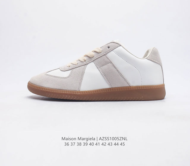 公司级 头层皮 Maison Martin Margiela 马丁 马吉拉 德训休闲板鞋 风靡全球mm6网红小白鞋 比利时著名设计师品牌马丁 马吉拉maison
