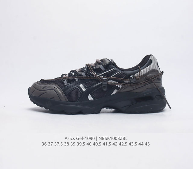 Asics亚瑟士gel-1090 V2男女复古休闲运动跑鞋耐磨防滑时尚运动跑步鞋 该鞋款相较于gel-1090鞋款 主要是改变了材质方面的构成 皮革 网眼织物的