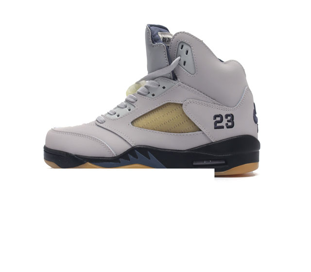 耐克 Nike Air Jordan 5 Retro 高帮 乔丹之子 Aj5 乔丹5代 Aj5 乔5 乔丹5 高邦 乔丹篮球运动鞋 低帮复古休闲文化篮球鞋 后跟