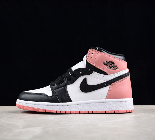 Air Jordan 1 Retro High Og Rust Pink Aj1 乔1淡粉色 861428-101 #鞋身整体以优质的皮革覆盖 配色方面以白色为