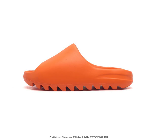 阿迪达斯 Adidas Yeezy Slide 经典运动拖鞋时尚厚底增高男女一字拖鞋 Yeezy Slide椰子拖鞋的外观十分吸引人 融合了舒适与时尚的元素 延