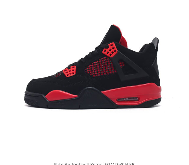 耐克 Nike Air Jordan 4 Retro Og迈克尔 乔丹aj4代乔4 中帮复古休闲运动文化篮球鞋 秉承轻量化的速度型篮球鞋设计思想完成设计 降低重 - 点击图像关闭