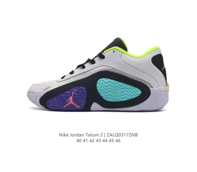 耐克 Nike 獭兔全新签名战靴 Jordan Tatum 2 实战篮球鞋 塔图姆 2 代官宣 惊喜太多 鞋面上醒目的块状泡棉和网状覆面组成的结构 放置在脚部受