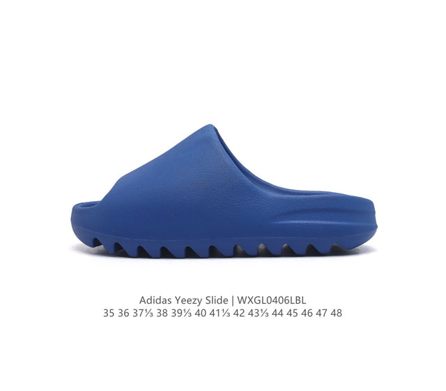 阿迪达斯 Adidas Yeezy Slide 经典运动拖鞋时尚厚底增高男女一字拖鞋。Yeezy Slide椰子拖鞋的外观十分吸引人，融合了舒适与时尚的元素，延 - 点击图像关闭