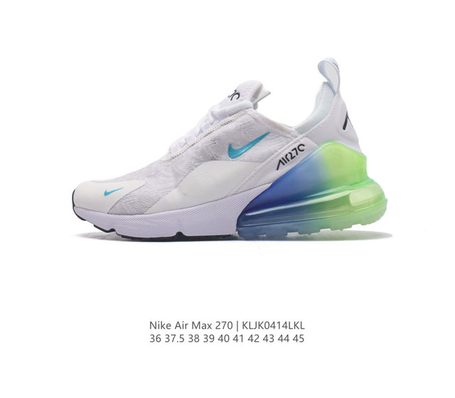 耐克 Nike Air Max 270 后半掌气垫缓震运动鞋时尚男女士跑步鞋 。作为 Nike 休闲型 Air Max 鞋款，Nike Air Max 270