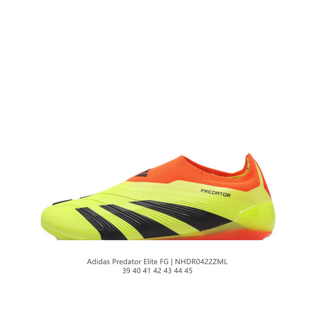 阿迪达斯 Adidas Predator 24 Elite Low Fg Boots 硬天然草坪足球运动鞋 这款新鲜设计的adidas Predator系列足球