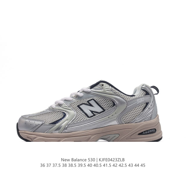 真标 新百伦 Nb530 New Balance 530 复跑古鞋nb530这鞋双确实是nb家经复典古款式之一，以全科新技诠释，成打功造530鞋款。鞋面保在持5 - 点击图像关闭