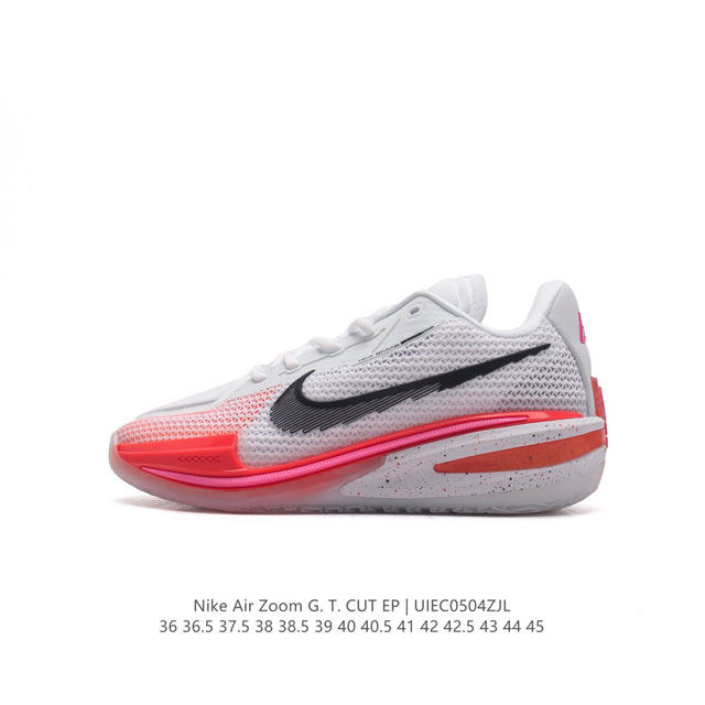 真标 Nike Air Zoom G.T.Cut 3 Ep耐克新款实战系列篮球鞋。全掌react+Zoom Strobel+后跟zoom 离地面更近的设计提供更 - 点击图像关闭