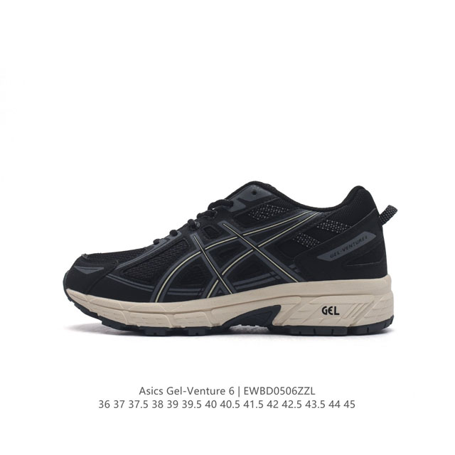 Asics 亚瑟士 Gel-Venture 6 系列城市休闲运动跑步鞋时尚复古男女鞋 老爹鞋 Gel- Venture6跑鞋是越野跑者的多功能选择。专为喜欢户外