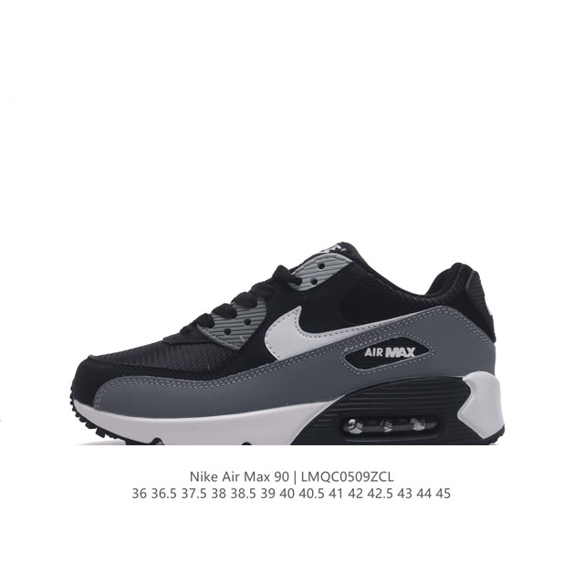 Nike耐克运动鞋 Air Max 90 健身运动跑鞋休闲鞋 复古风十足！Air Max 90 作为 Nike 旗下最经典的鞋型之一，凭借着百搭的造型，获得众多