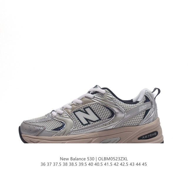 新百伦 Nb530运动鞋 New Balance 530 复古跑鞋厚底增高老爹运动鞋 Nb530这鞋双确实是nb家经复典古款式之一，以全科新技诠释，成打功造53 - 点击图像关闭