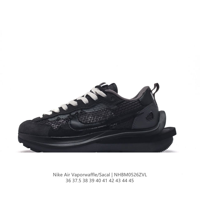 耐克 Sacai X Nike Vaporwaffle 3.0 华夫三代 3.0走秀重磅联名款运动鞋，男女鞋真标半码制，升级正确5层组合鞋底型，东莞百宏织唛双鞋