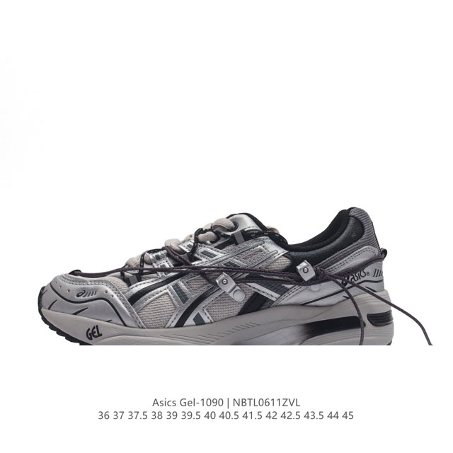 Asics亚瑟士情侣休闲鞋gel-1090男女老爹鞋运动鞋透气休闲鞋百搭舒适跑鞋复古时尚运动鞋，亚瑟士asics Gel-1090是一款可休闲可运动的好鞋。它采 - 点击图像关闭