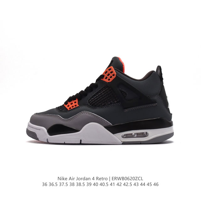 特价 耐克 Nike Air Jordan 4 Retro OG迈克尔 乔丹AJ4代乔4 中帮复古休闲运动文化篮球鞋。秉承轻量化的速度型篮球鞋设计思想完成设计，