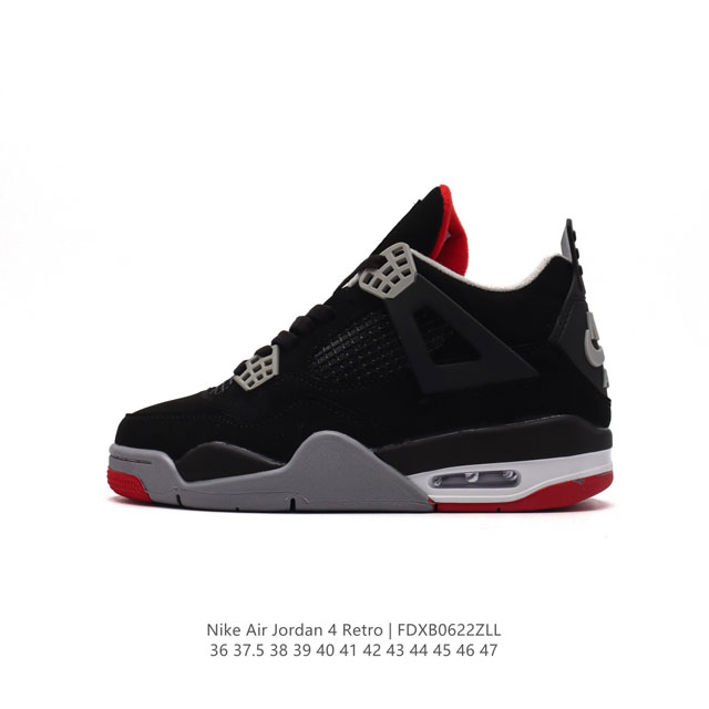 耐克 Nike Air Jordan 4 Retro OG迈克尔 乔丹AJ4代乔4 中帮复古休闲运动文化篮球鞋。秉承轻量化的速度型篮球鞋设计思想完成设计，降低重