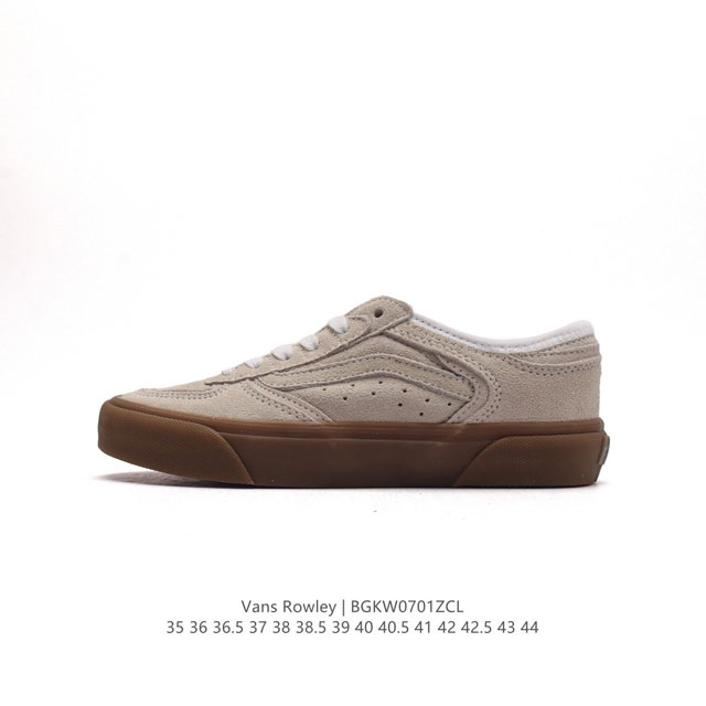 Vans范斯官方 Rowley Classic 牛筋底运动鞋 经典复古回潮板鞋 尺码：35-44含硫化半码 编码：BGKW0701ZCL