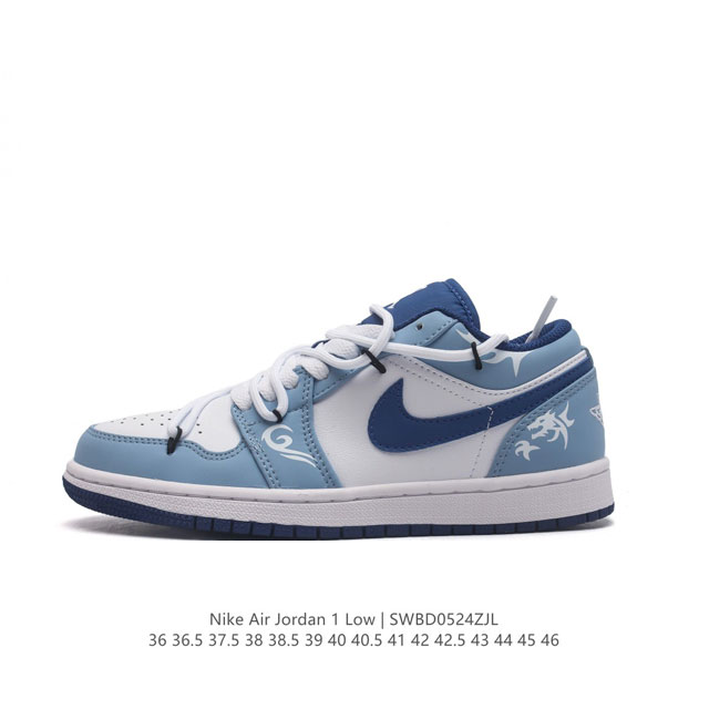 公司级nike Air Jordan 1 Low 原厂内置气垫魔块 A模大底 头层小牛皮 鞋舌aj原厂专用牛津布+Aj专用反口珍珠布+原厂无杂质高弹内里海棉+特