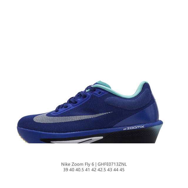 公司级 Nike 耐克 2024春新款男女子zoom Fly 6 Prm缓震轻便跑步鞋。这款鞋在继承了 Nike Zoom Fly 5 的基础上，承诺为跑者带来 - 点击图像关闭