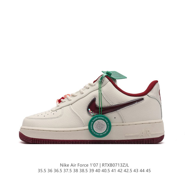 公司级 附赠送logo清洁刷 Af1耐克 Nike Air Force 1 ‘07 Low 空军一号厚底增高百搭休闲运动板鞋 路易威登联名 原楦头原纸板 打造纯