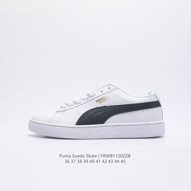 彪马puma Suede Skate 低帮复古轻便透气防滑减震休闲鞋 时尚男女士板鞋潮运动鞋 尺码: 36-45 货号：352634 编码：Frwb1120Zz