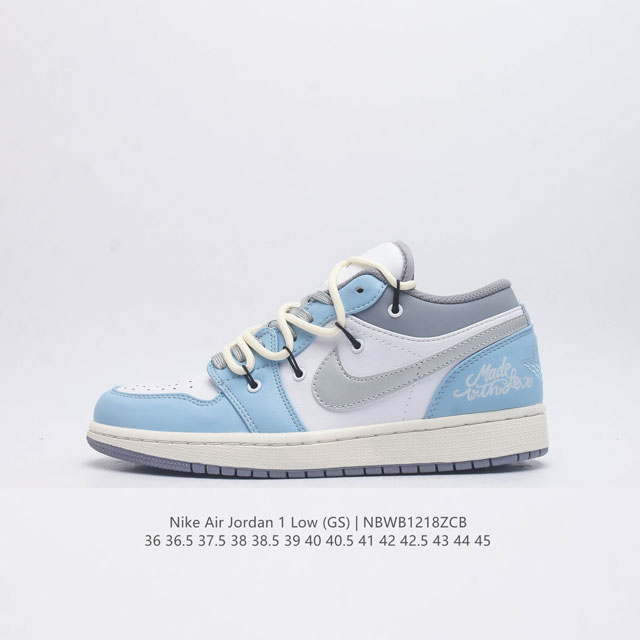 耐克 Nike Air Jordan1 Low Aj1乔丹一代 Aj1 乔1 乔丹1代 解构绑带 低帮经典复古文化休闲运动篮球鞋 原鞋开模 拒绝公底 购置原厂同 - 点击图像关闭