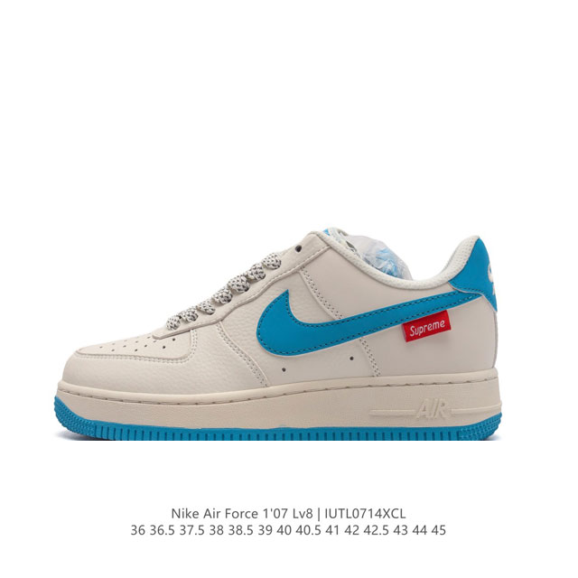 公司级 耐克supreme X Nike Air Force 1 Low 空军一号低帮af1联名supreme纯白红标板鞋，原楦头原纸板，打造纯正空军版型。专注 - 点击图像关闭