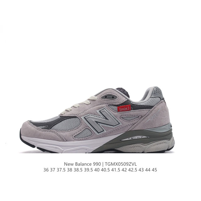 新百伦 New Balance Nb990 V3系列 高端美产990系列简约经典舒适百搭时尚复古休闲鞋缓震透气跑步鞋。该鞋款采用mcd Motion Contr - 点击图像关闭