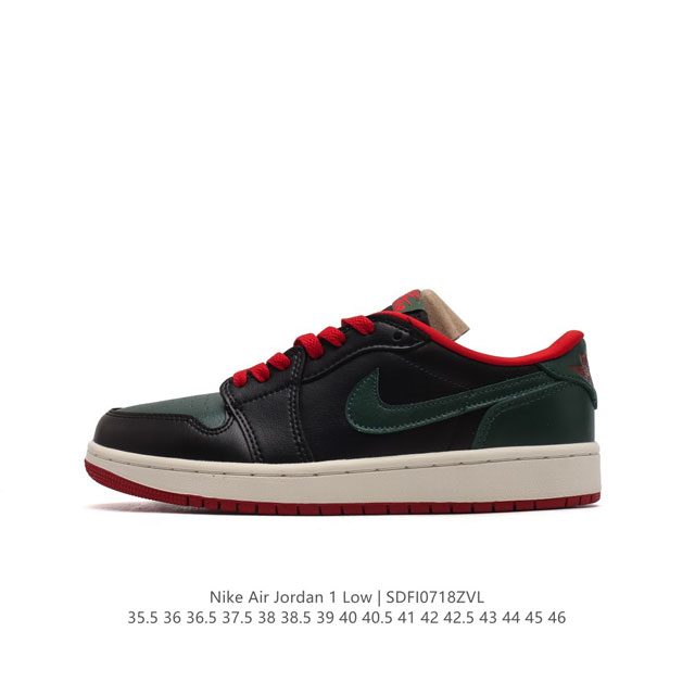 耐克 乔丹air Jordan 1 Low Aj1 乔1 乔丹1代aj1 低帮复古文化休闲运动篮球鞋。从1985 年面世的元年款汲取设计灵感，采用简洁大方的经典 - 点击图像关闭