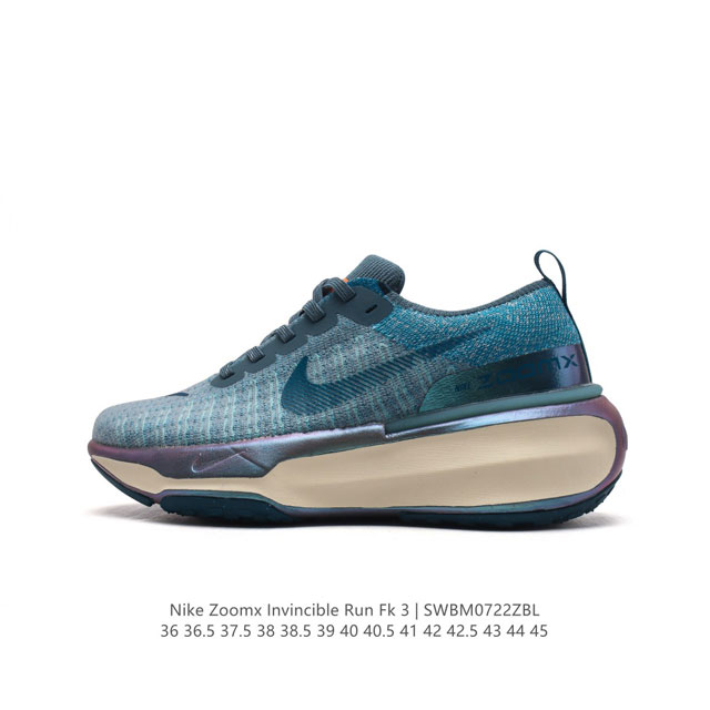 真标 耐克 Nike Zoomx Invincible Run Fk 3 机能风格运动鞋 厚底增高老爹鞋，最新一代的invincible 第三代来了！首先鞋面采 - 点击图像关闭