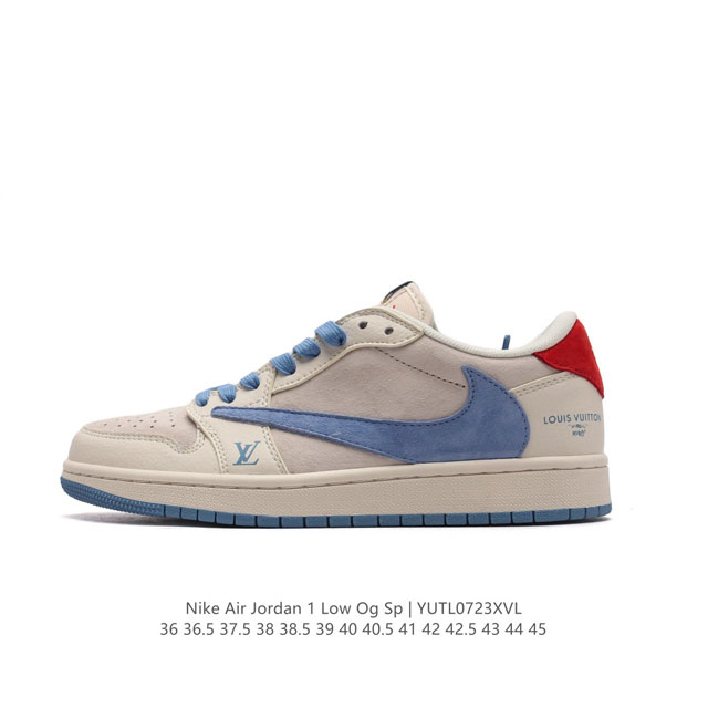 耐克 Nike Air Jordan 1 Low Og Sp Military Blue Aj1乔1 倒勾 路易威登联名 低帮篮球鞋 Aj1 乔丹1代 Aj1 - 点击图像关闭