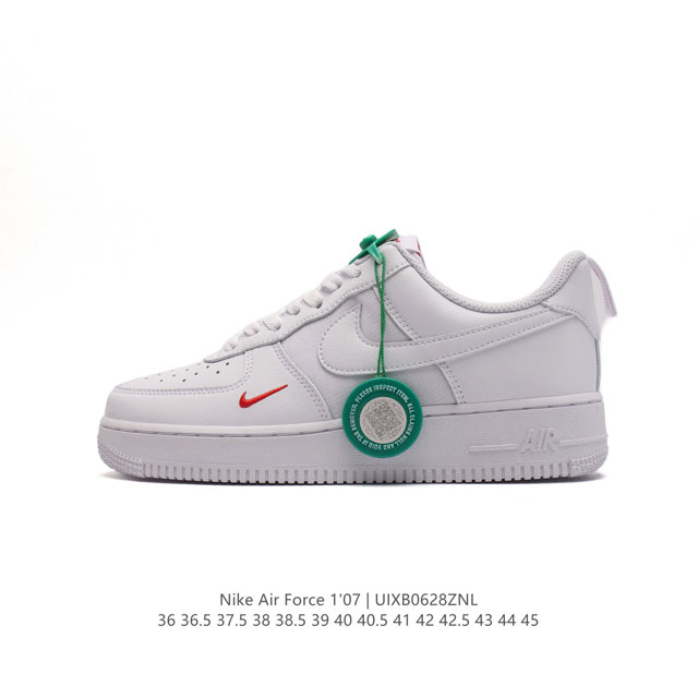 公司级 附赠送logo清洁刷 Af1耐克 Nike Air Force 1 ‘07 Low 空军一号厚底增高百搭休闲运动板鞋 原楦头原纸板 打造纯正空军版型，专