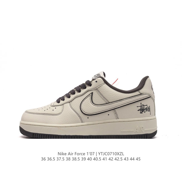 公司级 Af1耐克 Nike Air Force 1 ‘07 Low 空军一号 厚底增高百搭运动板鞋 原楦头原纸板 打造纯正空军版型，专注外贸渠道 全掌内置蜂窝