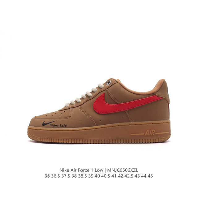 公司级 Af1耐克 Nike Air Force 1 ‘07 Low 空军一号 厚底增高百搭运动板鞋 原楦头原纸板 打造纯正空军版型，专注外贸渠道 全掌内置蜂窝