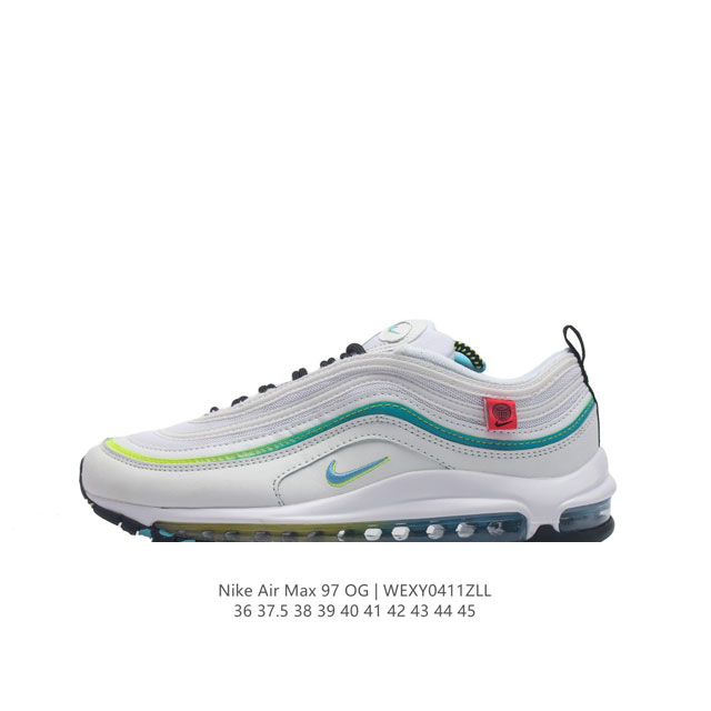 耐克nike休闲鞋 经典 气垫 Air Max 97 子弹气垫低帮运动鞋。Air Max '97 运动跑鞋以流线型鞋身和卓越科技为热爱运动的你造就全方位防护，强 - 点击图像关闭